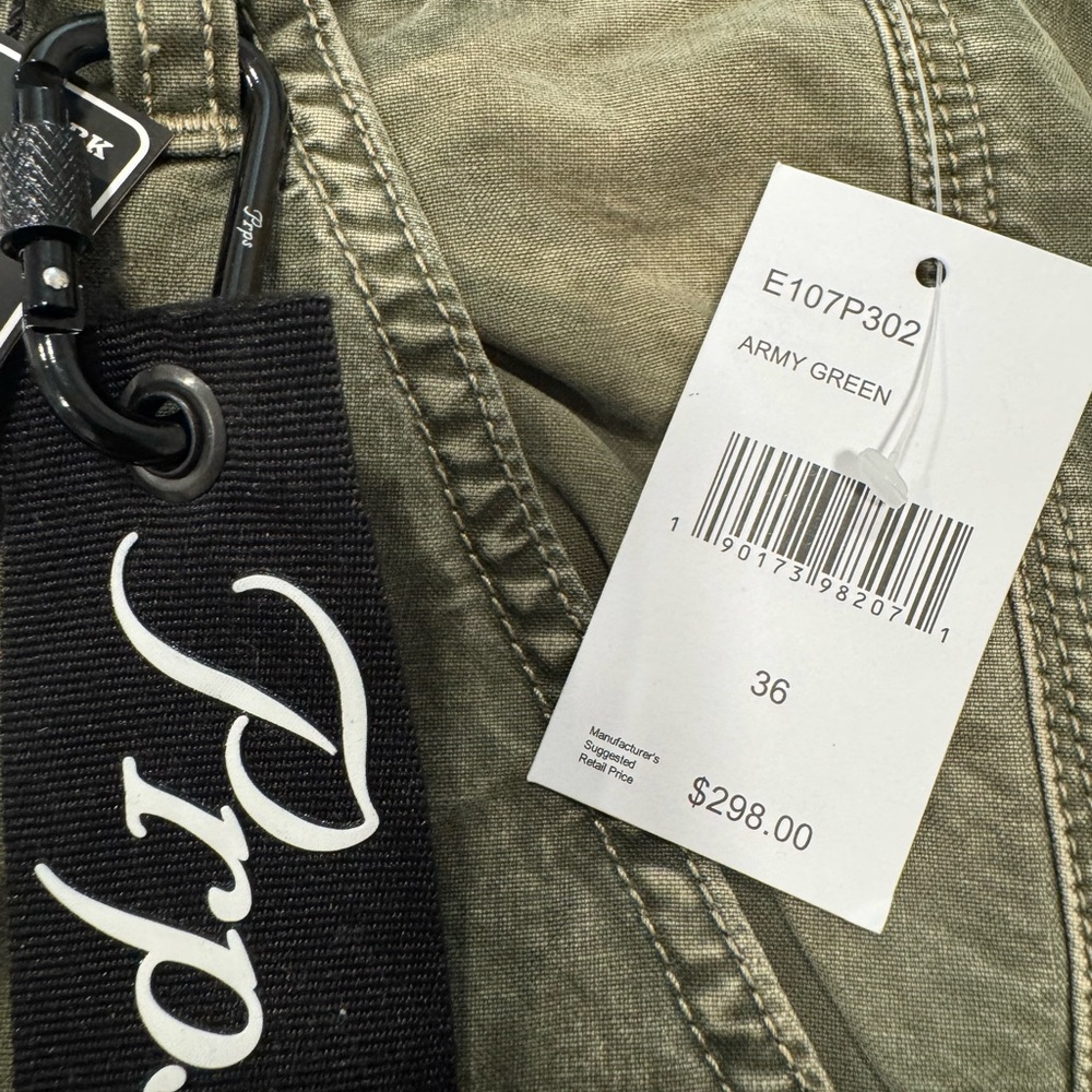 NWT PRPS Army Green Cargo Camo Pants! Size 36!